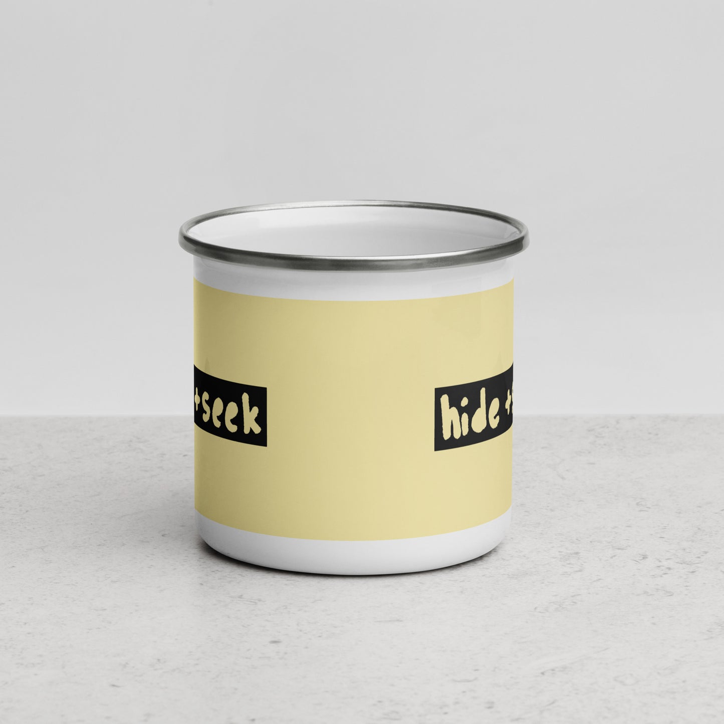 Hide + Seek Enamel Mug