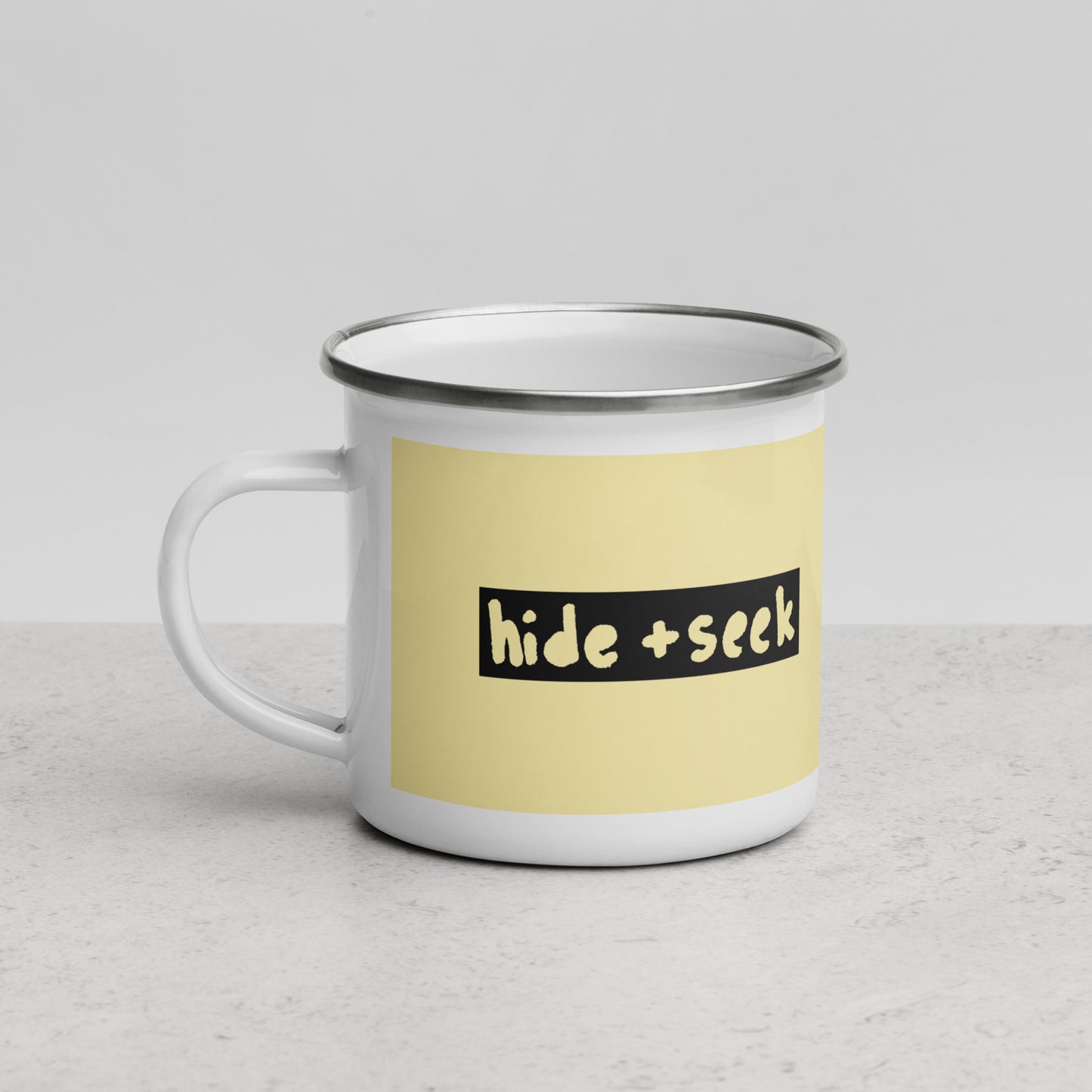 Hide + Seek Enamel Mug
